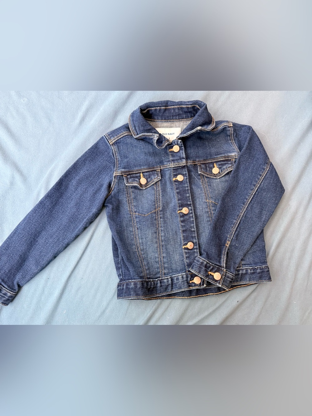 Old Navy Dark Blue Kids Denim Jacket 5T